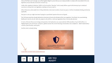 GDPR e-learning solution from GDPR Academy