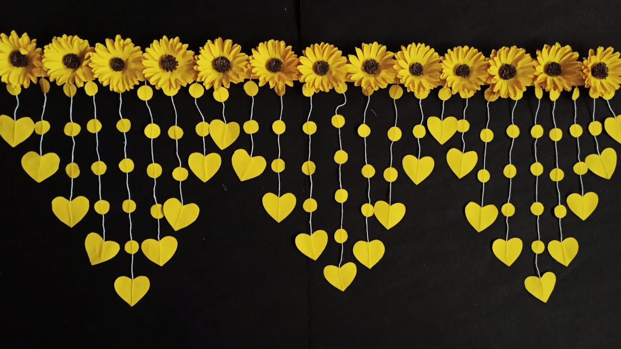 Beautiful door decoration ideas/ Easy door wallhanging/ paper craft for