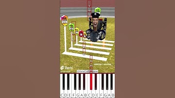 TV Woman Helps Speaker Man Reach Rank 6789 (@HahaCraftUniverse) - Octave Piano Tutorial