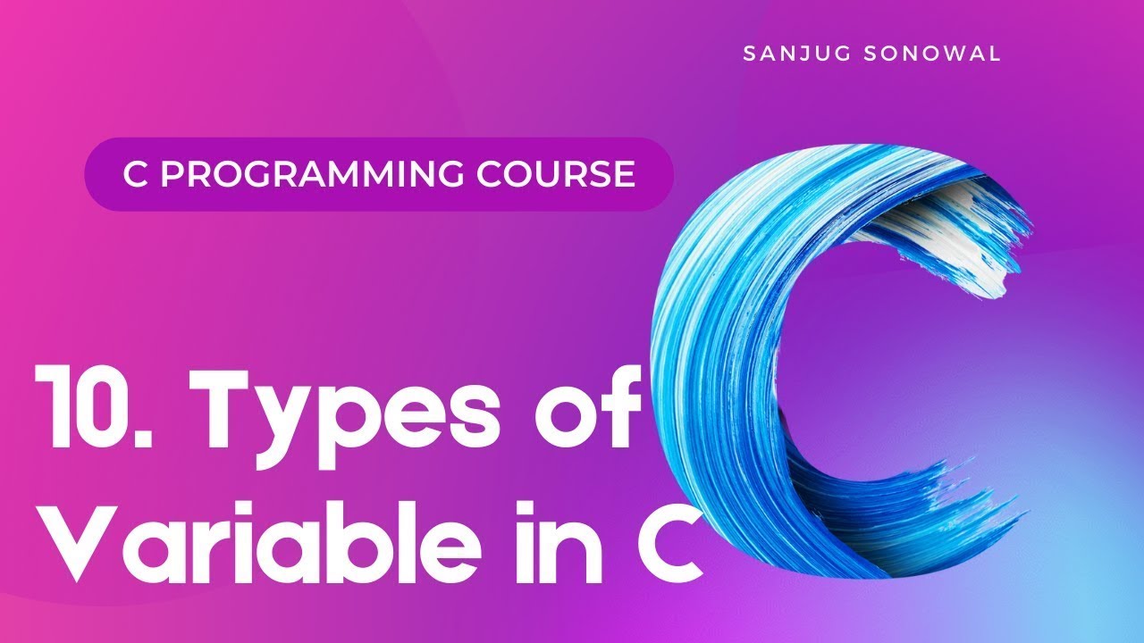 10 Different Types of variables in c programming language Lesson 10 ...