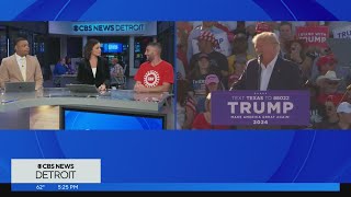 UAW local vice president discusses visits by President Joe Biden, former President Donald Trump