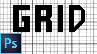 How to use the grid in Photoshop to create clean designs, pixel art, isometric perspective, etc
