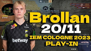 CSGO POV NIP Brollan (20/11) vs Into the Breach (ANCIENT) @ IEM Cologne 2023 Play-in
