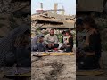 Palestinian family holds iftar outside destroyed home