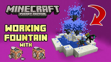 COMMAND BLOCK - Working FOUNTAIN! Minecraft MCPE 1.1.3 Command block Tutorial mstyler777