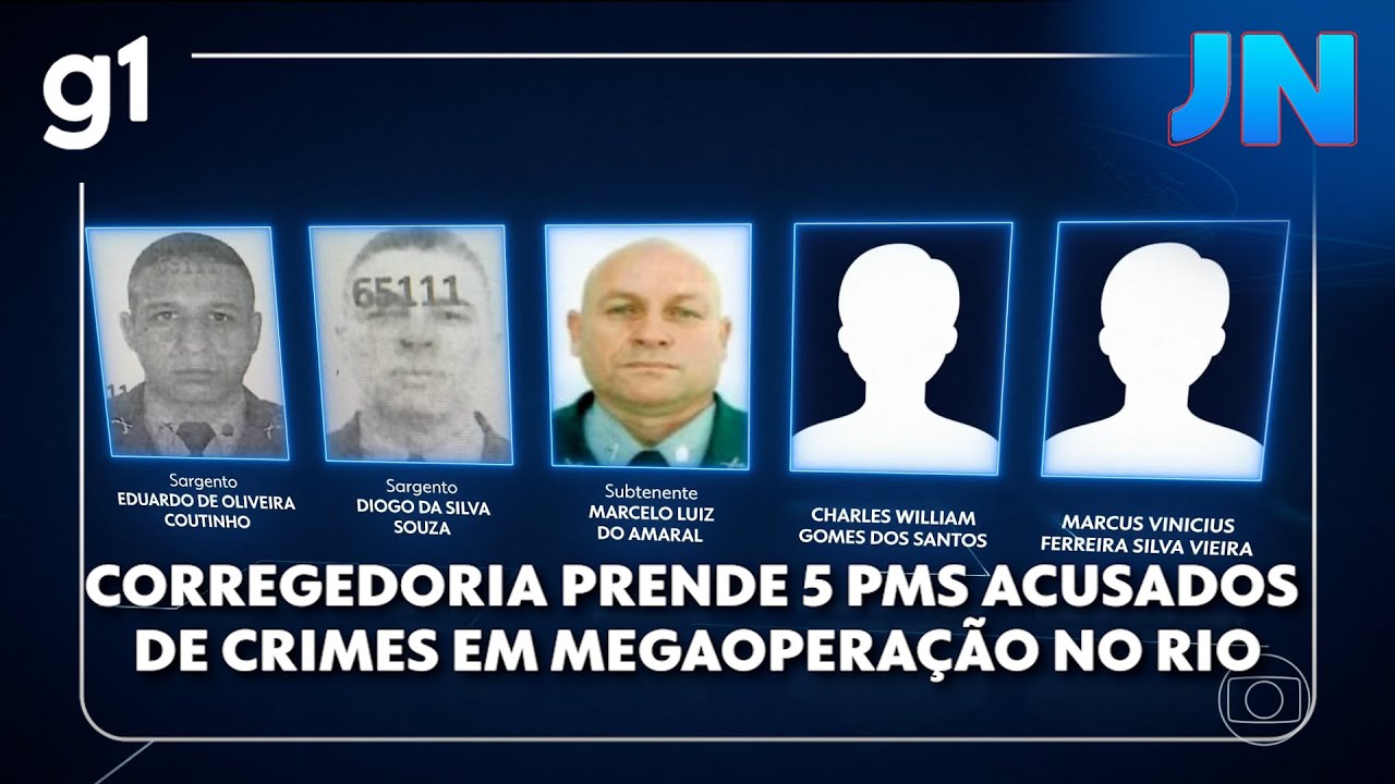 JN: PMs são presos por suspeita de roubo de fuzis durante operação no Complexo do Alemão e da Penha