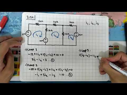 Problem 3.54 Fundamental of Electric Circuits (Alexander/Sadiku) 5th Edition - Mesh Circuit Analysis