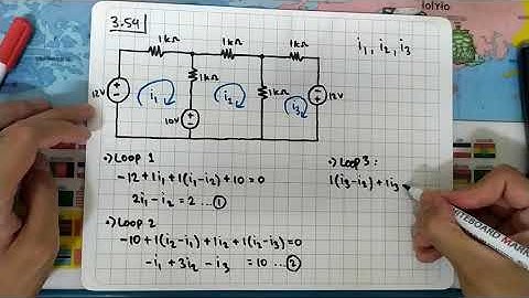 Problem 3.54 Fundamental of Electric Circuits (Alexander/Sadiku) 5th Edition - Mesh Circuit Analysis