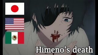 Himenos Death Dub Comparison Japanese, English And Spanish
