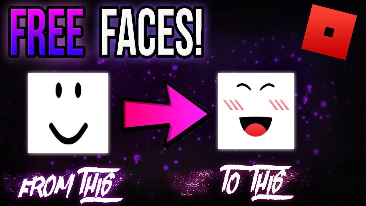 how to get free faces on roblox easy way