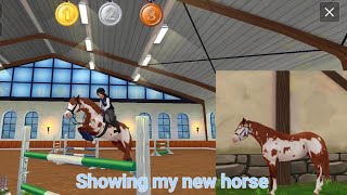 First star stable video Showing my new horse