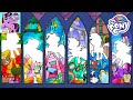 🌈 My Little Pony Harmony Quest 🦄 Restore all the Stained Glass Puzzle By Playing Mini Games!