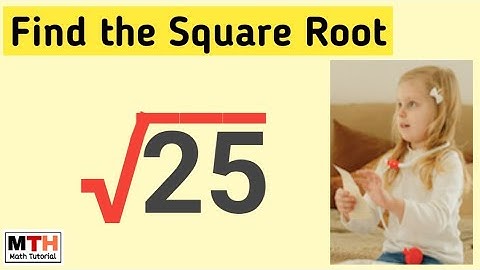 Simplify square root of 25 | Math Tutorial