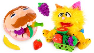 Learn The Frutis with The Mr. Play Doh Head 🍉🦷🍓 Videos for toddlers