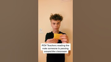 POV Teachers reading the note someone is passing around the classroom