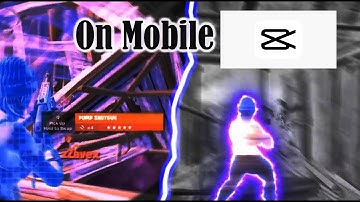 How to make this INSANE  Glow Effect on mobile and Cap Cut