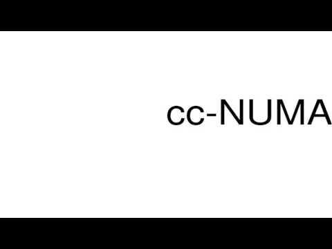 How to pronounce cc-NUMA