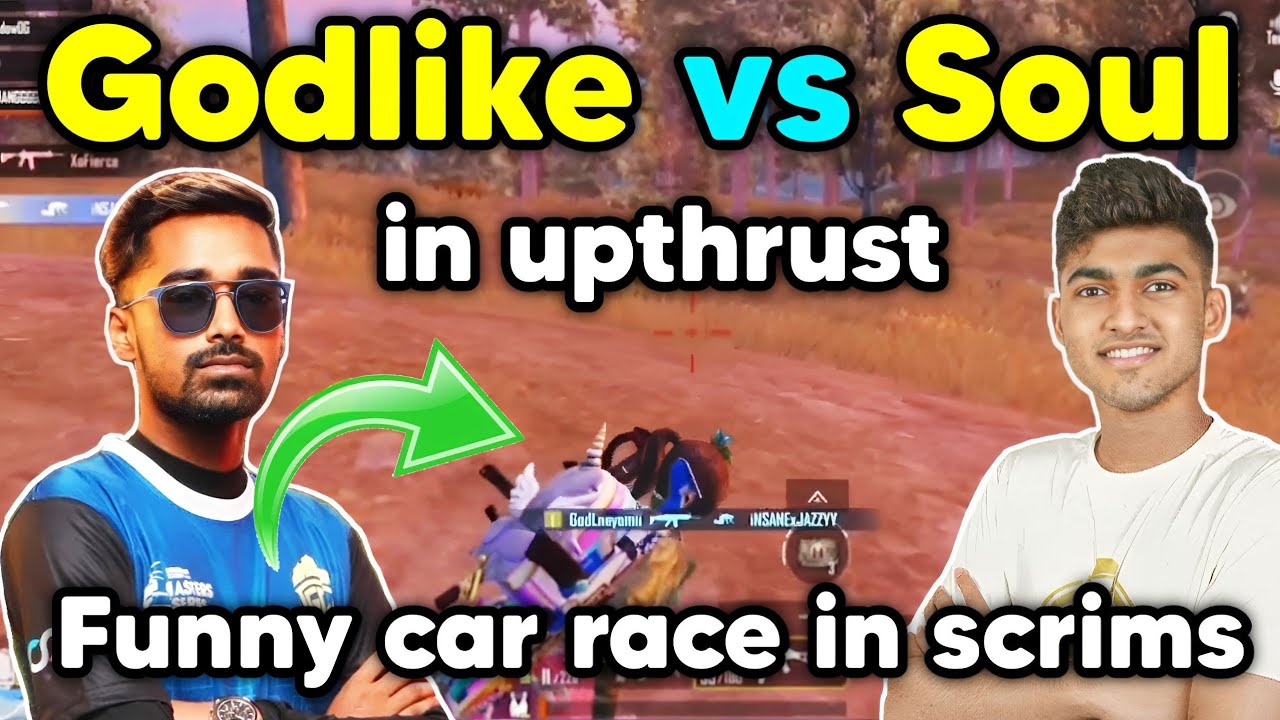 Godlike vs Soul latest funny fight in Upthrust esports 🔥 Car race in ...
