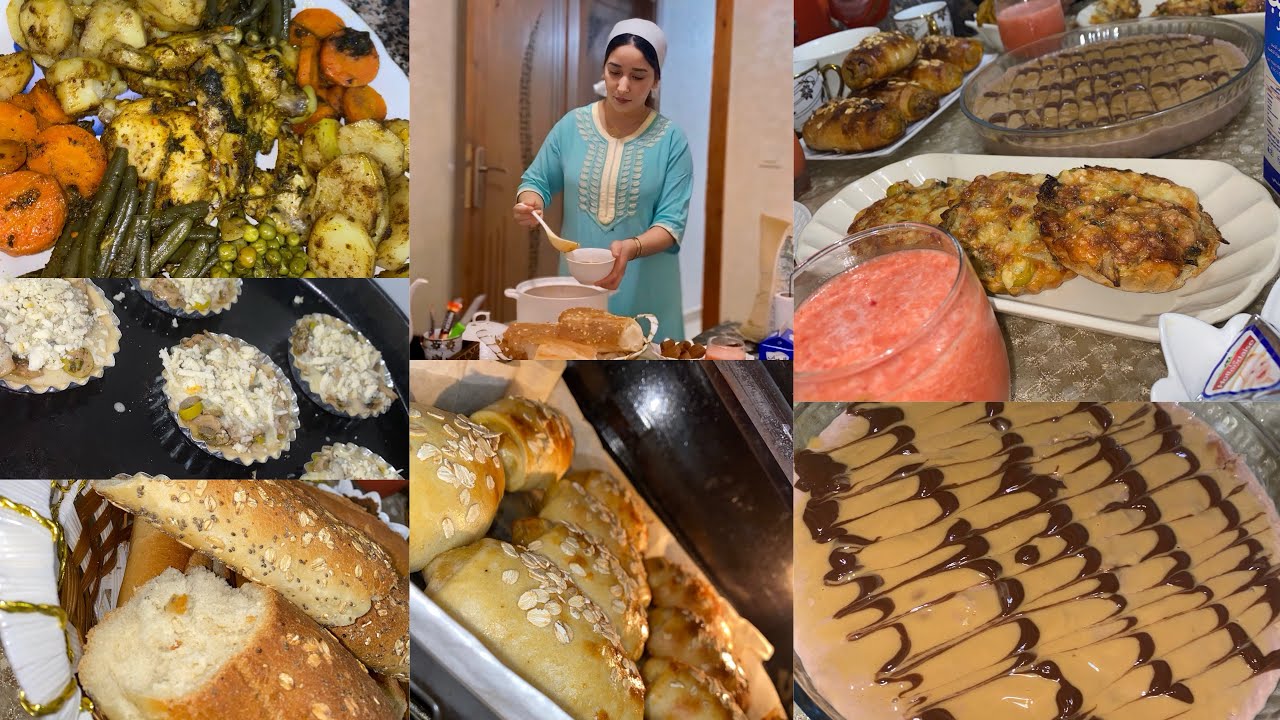 أجواء رمضانية🌙عرضت على ختي تفطر معايا😍وجدت شهيوات زونين👌🏻تحلية باردة😍