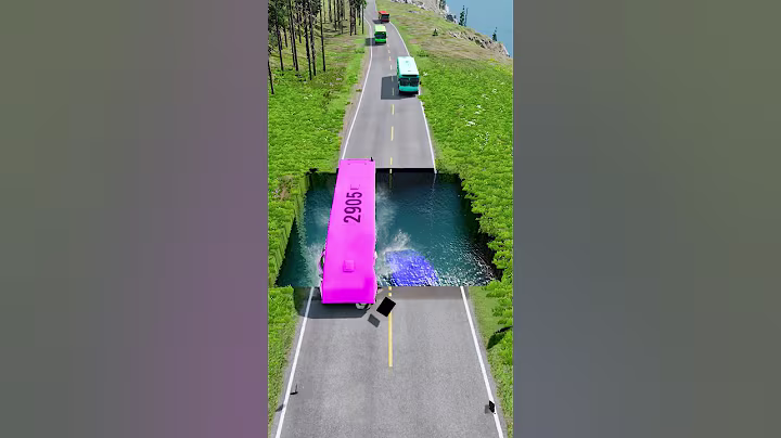 Bus gegen Wassergrube #125 | #beamngdrive #beamngcarcrash #beamngcarsvs #dumptruck