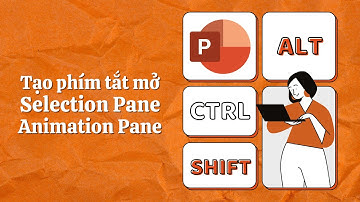 Cách tạo phím tắt mở hộp thoại Animation Pane và Selection Pane