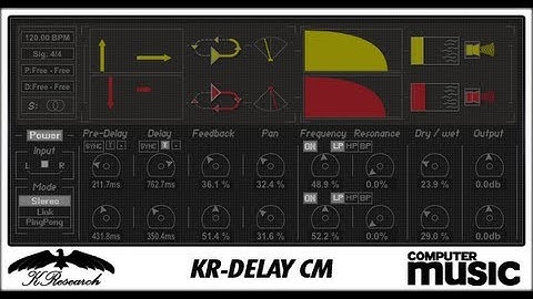 FREE VST/AU delay effects plugin: KR-Delay CM