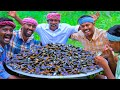 50 kg mussels  river mussels fry recipe cooking  eating in village  rare healthy recipe