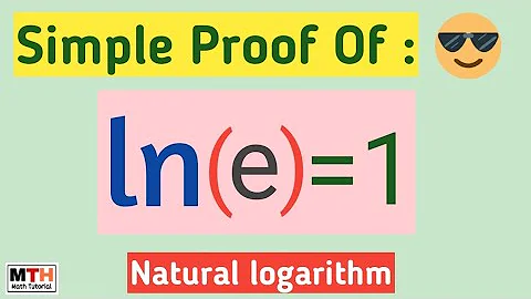 Natural logarithm of e | Proof of ln(e)=1 | One Minute Math