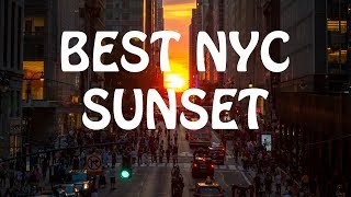 MANHATTANHINGE 4k The BEST sunset of NYC