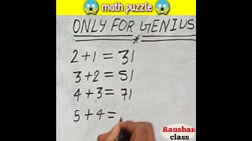 math puzzle #mathstricks #shorts  #puzzles #viral #video #trending @Raushanclass