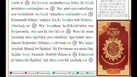 ختمة من مصحف التجويد باللغة الفرنسية الصفحة رقم 492