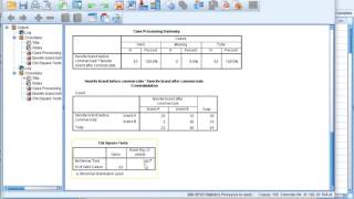 SPSS - Bowker test post hoc analysis