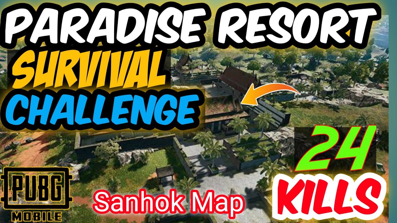 PARADISE RESORT SURVIVAL CHALLENGE || Highest Kill || SaktiGamingYT