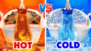 Fire Girl Vs Water Girl We Adopted Hot Vs Cold Elements