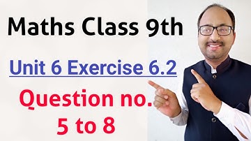 Exercise 6.2 Question no. 5 to 8 Class 9 Math [Simplification of rational expression] Learning Zone.