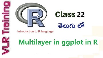 Multi layers in ggplot in R Language in Telugu | VLR Training Class - 22