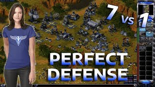 Red Alert 2  Perfect Defense  7 vs 1 + Superweapons