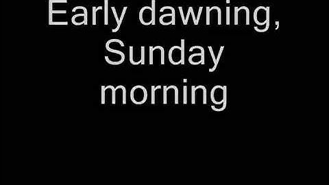 Sunday Morning Lyric Video version - Lyric Video performance video thumbnail