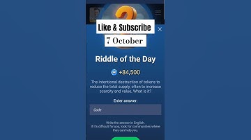 X Empire Riddle Of The Day | Today 7 October X Empire Riddle Of The Day Code