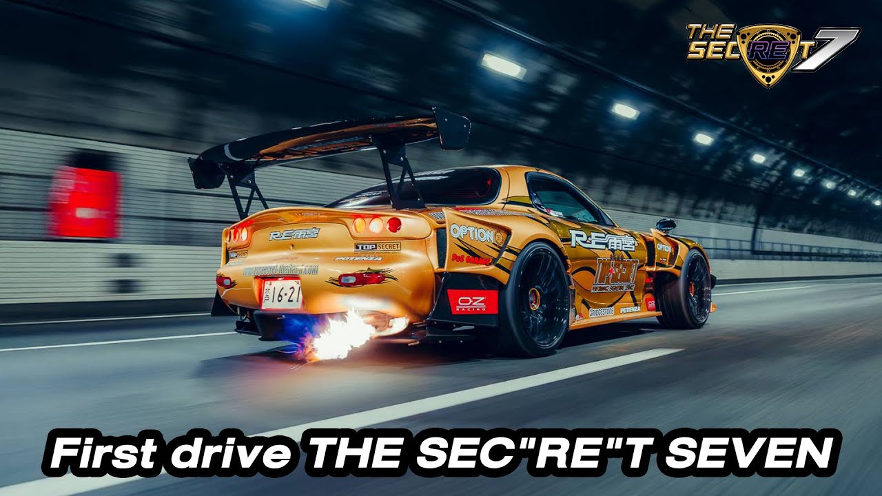 My first drive THE SEC"RE"T SEVEN...#topsecret #reamemiya #rx7 #rotary