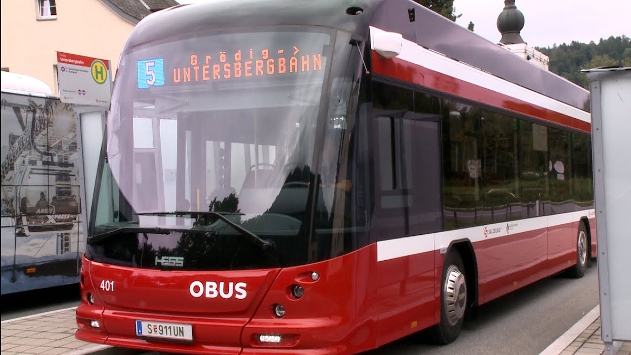 eObus - erste Testfahrt in Salzburg