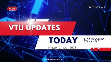 VTU Updates Today 24 Oct 2025