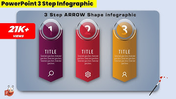 21.Graphic Design | Free PowerPoint Templates | 3 Step | Colorful Infographic