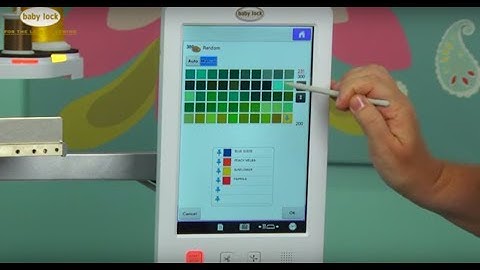 Baby Lock Valiant Color Visualizer Tutorial