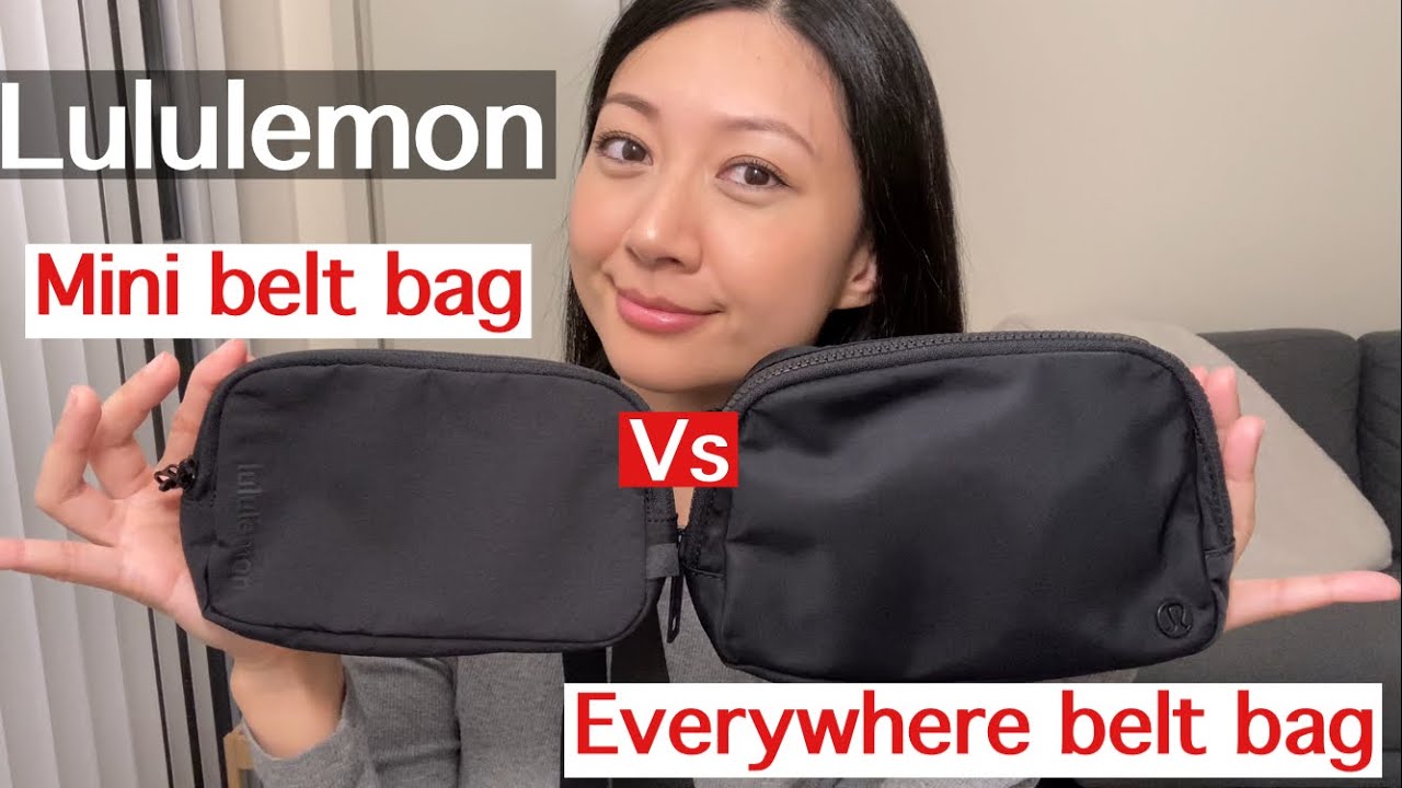 Lululemon Everywhere belt bag vs mini belt bag comparison