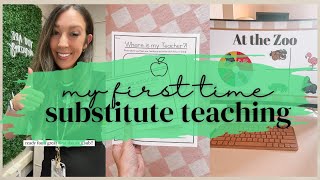 My First Time Substitute Teaching | Substitute Teacher Vlog