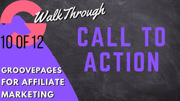 GrooveFunnels  Walkthrough: GroovePages Affiliate Marketing (Place A Call-To-Action Button)
