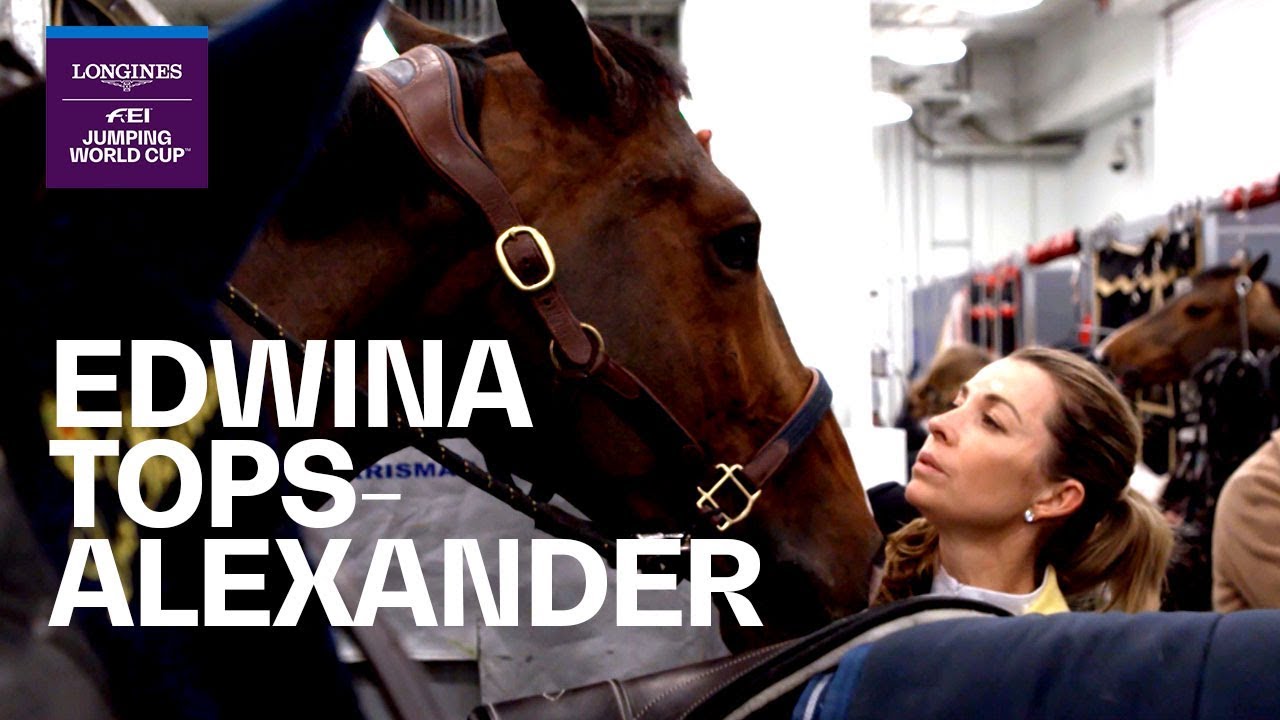 Edwina Tops-Alexander and her new top horse Vinchester at London Olympia | Rider in Focus horseshoe bend