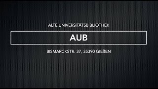 Digitale Campustour ATW/CuP #4 AUB (Georg-Büchner-Saal und Seminarräume)