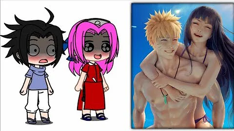 🥀Naruto friends react to Naruto X Hinata // Gacha club // N A B I N ;